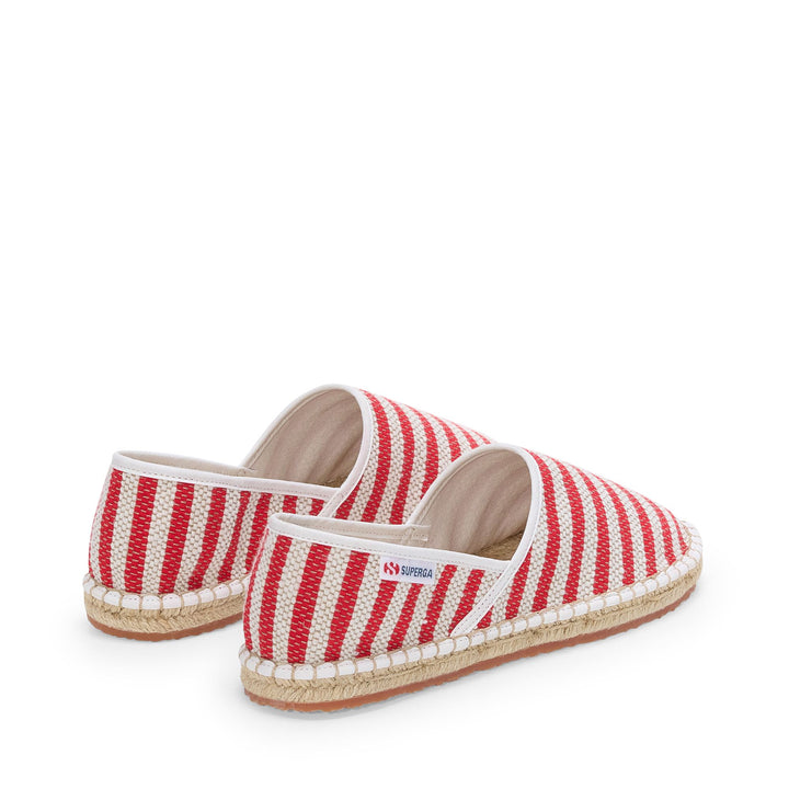 Rote Unisex-Espadrilles mit Obermaterial aus Baumwolle 3