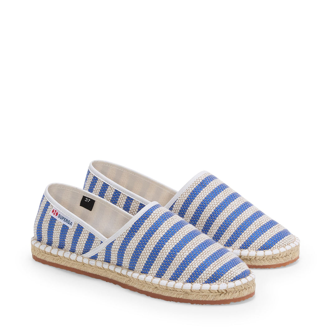 Unisex blaue Espadrilles mit Obermaterial aus Baumwolle main