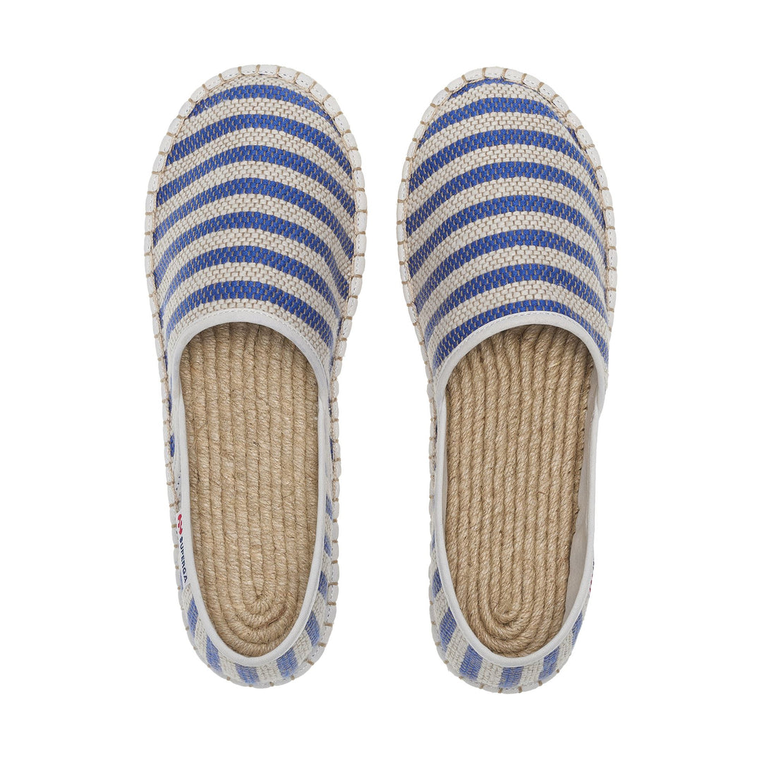 Unisex blaue Espadrilles mit Obermaterial aus Baumwolle main