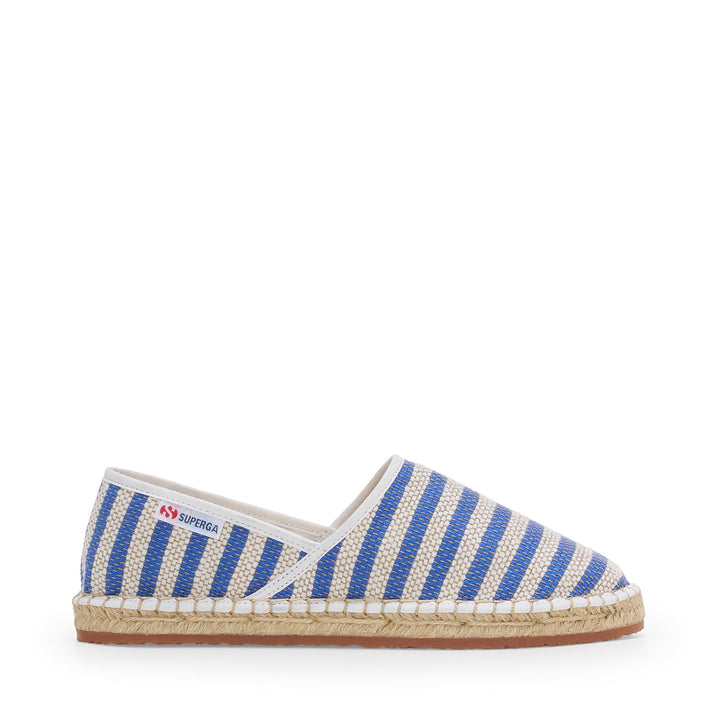 Unisex blaue Espadrilles mit Obermaterial aus Baumwolle 1