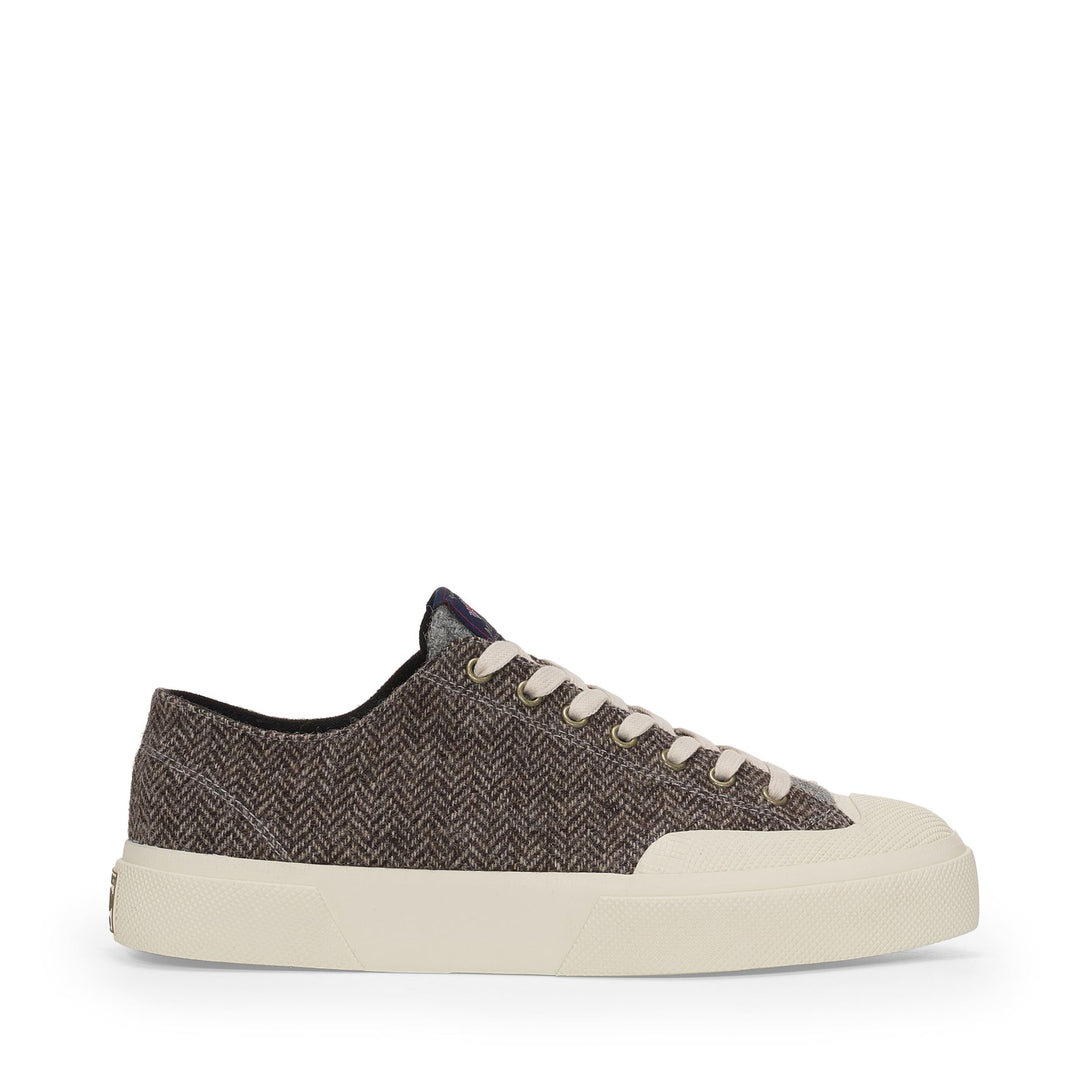 2432 WORKS WOOL PATCHWORK - Sneakers - Low Cut - Unisex - Grey-Off White 01