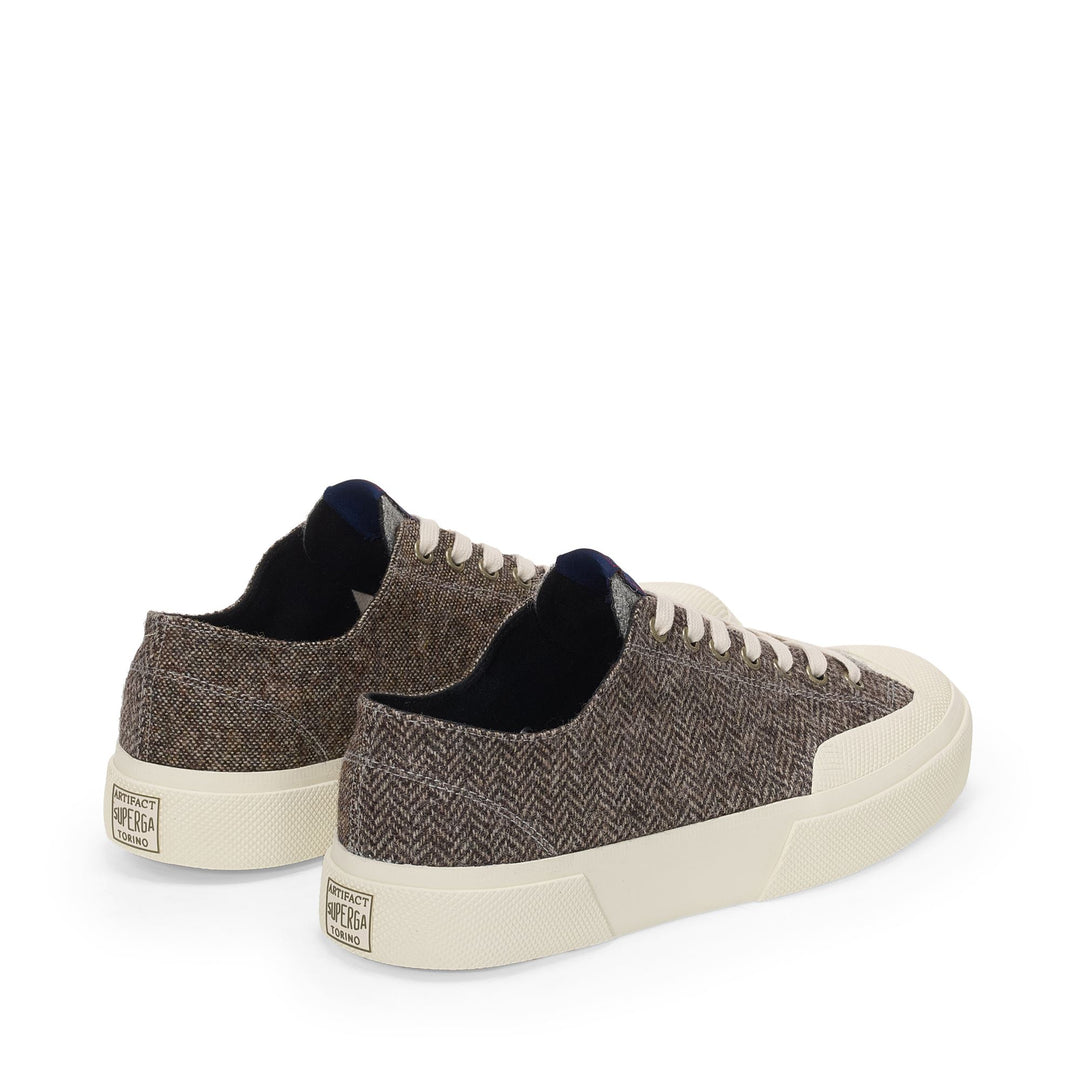 2432 WORKS WOOL PATCHWORK - Baskets - Décolleté - Unisexe - Grey-Off White main