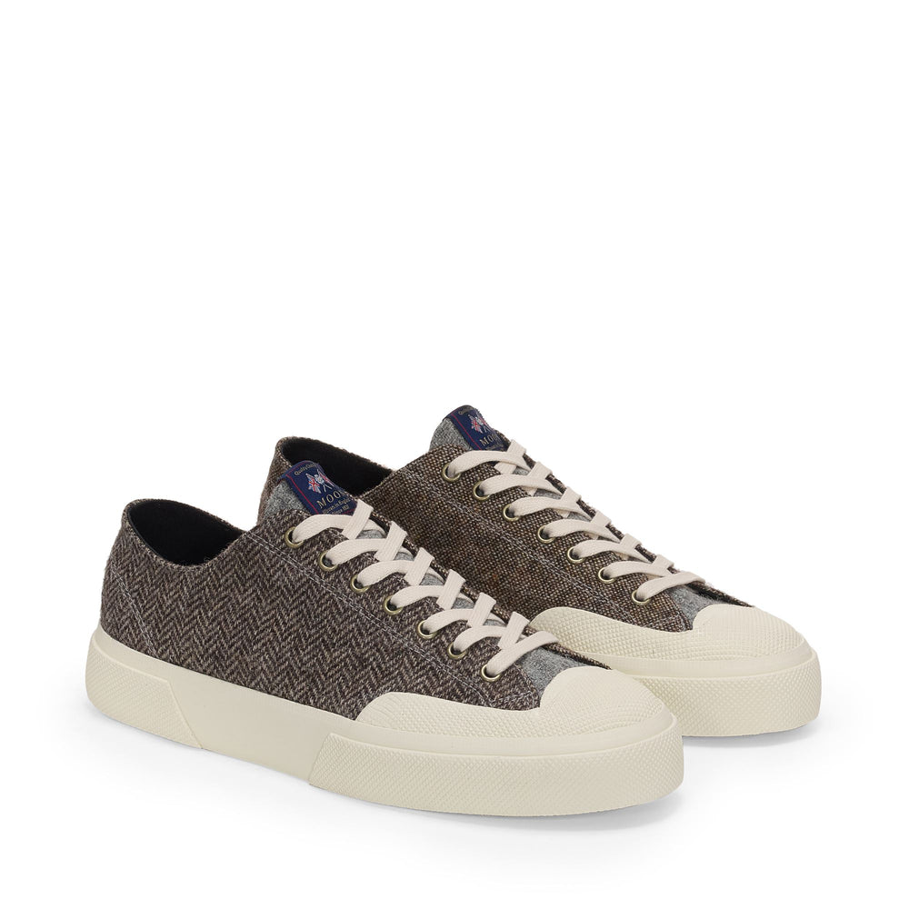 2432 WORKS WOOL PATCHWORK - Baskets - Décolleté - Unisexe - Grey-Off White 02