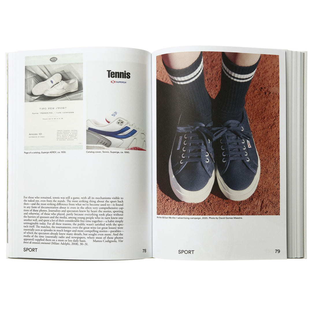 Libro bianco unisex sulla storia della moda italiana di Superga main