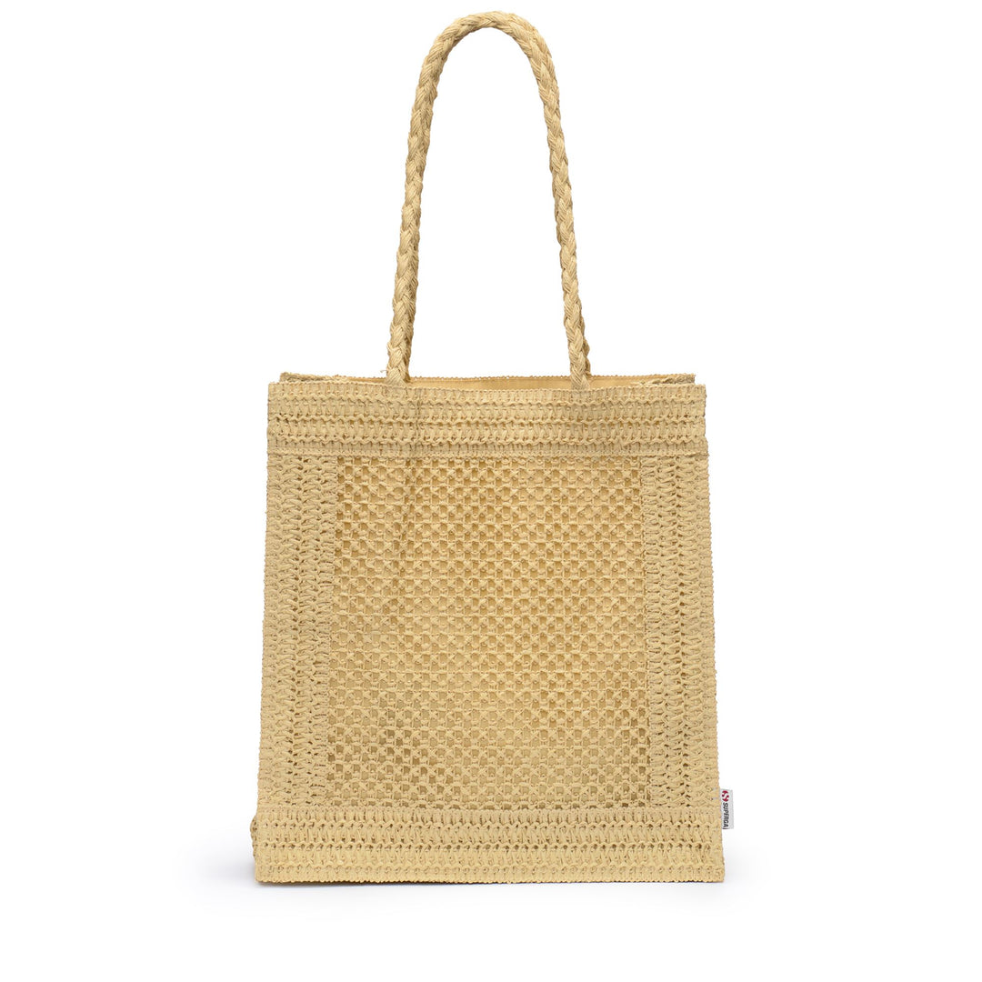 TOTE BAG SQUARE RAFFIA - Bags - TOTE BAG - Woman - BEIGE ECRU 01