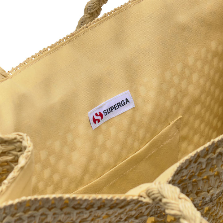 TOTE BAG SQUARE RAFFIA - Bags - TOTE BAG - Woman - BEIGE ECRU 4