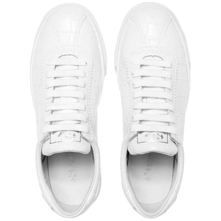 Sneakers Unisex 2869 CLUB S CROCO Low Cut WHITE Dressed Back (jpg Rgb)		