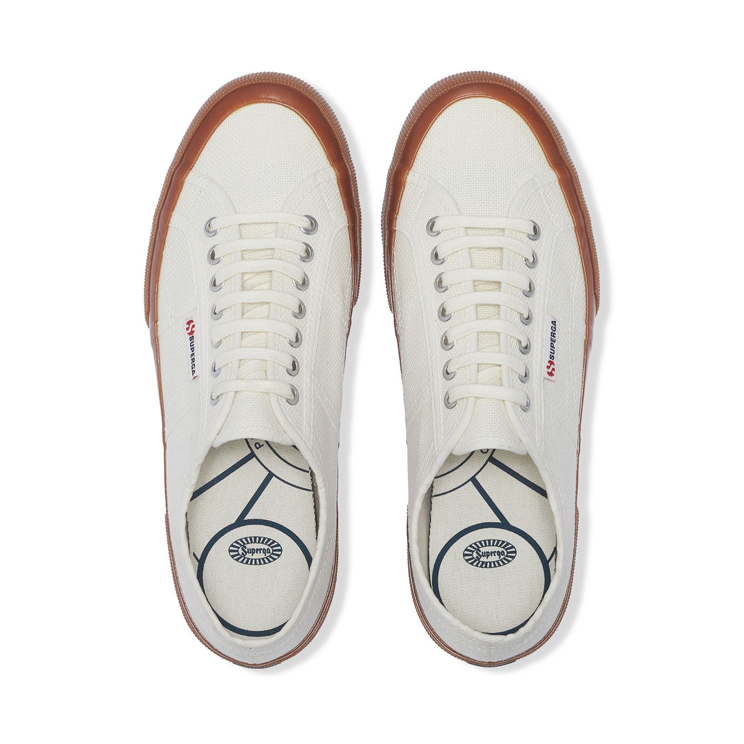 Unisex White Low Cut Sneakers with Cotton Upper main