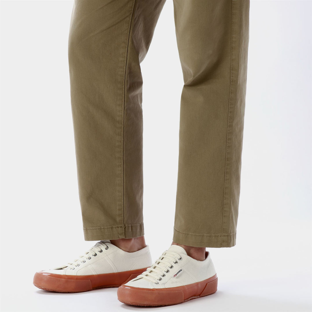 Unisex White Low Cut Sneakers with Cotton Upper main