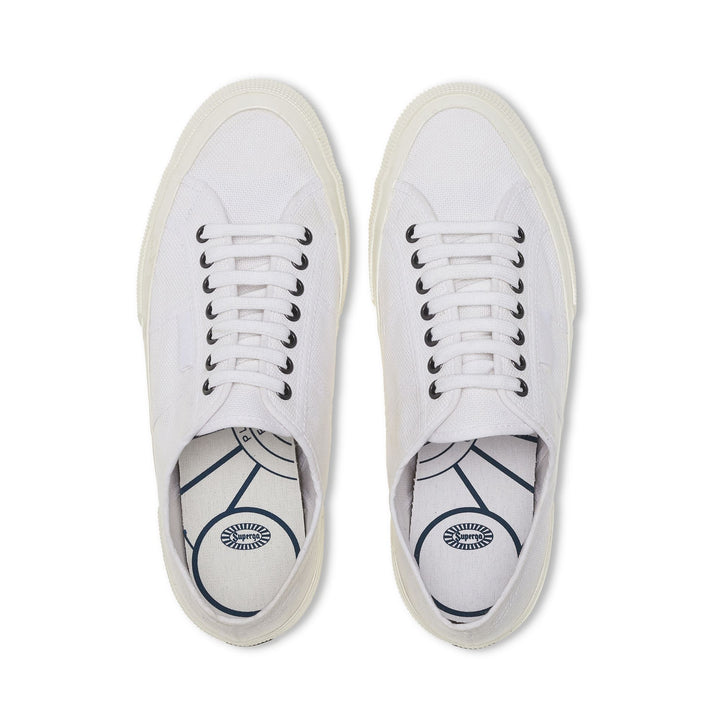 Unisex White Low Cut Sneakers with Cotton Upper 4