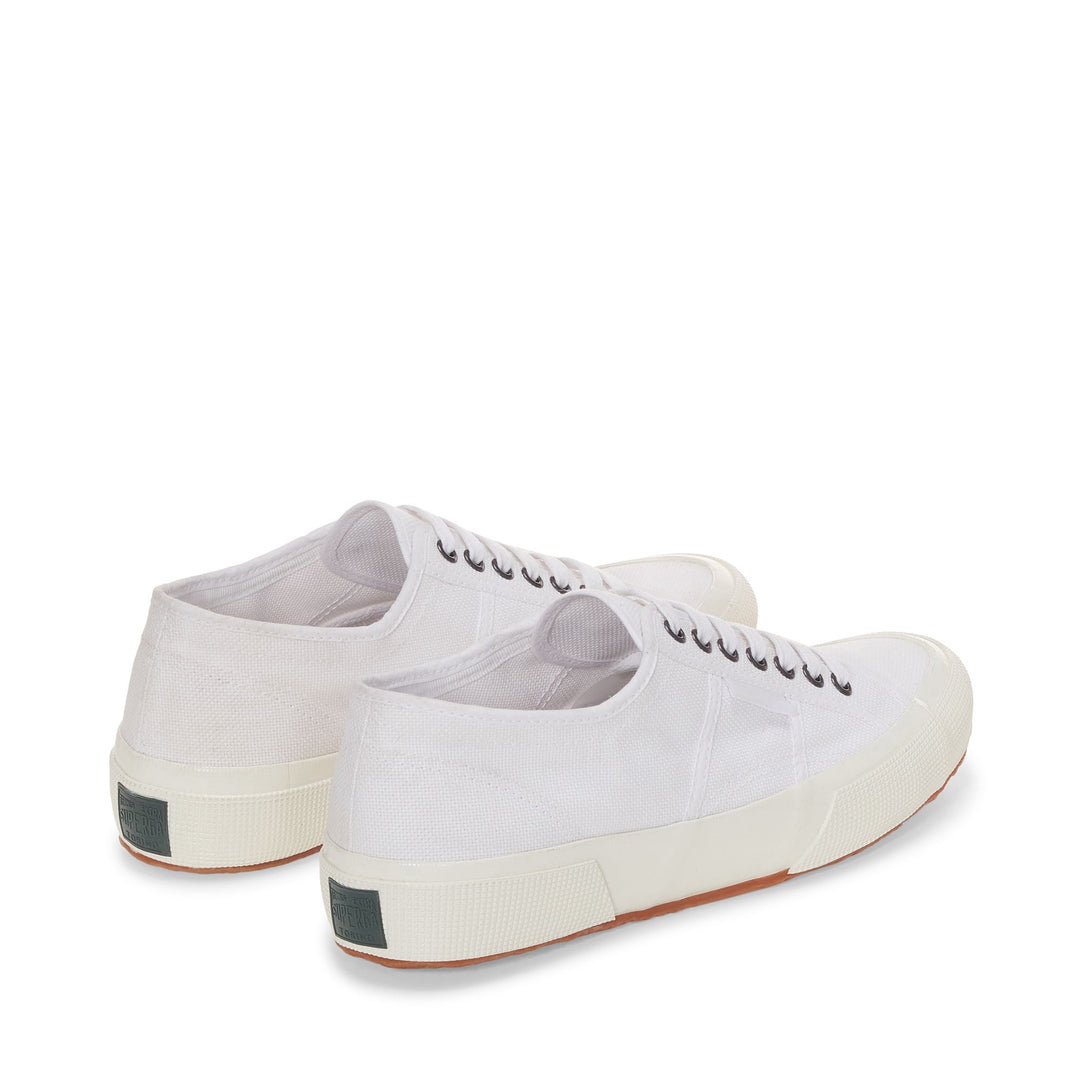 Unisex White Low Cut Sneakers with Cotton Upper main