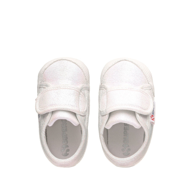 Sneakers Girl 4006 BABY STRAP LAME Low Cut IRIDESCENT Dressed Back (jpg Rgb)		