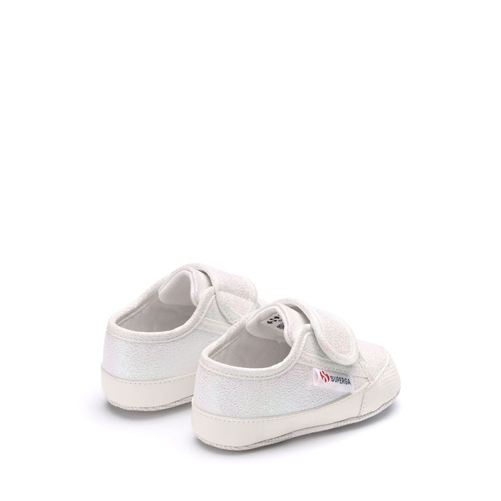 Sneakers Girl 4006 BABY STRAP LAME Low Cut IRIDESCENT Dressed Side (jpg Rgb)		