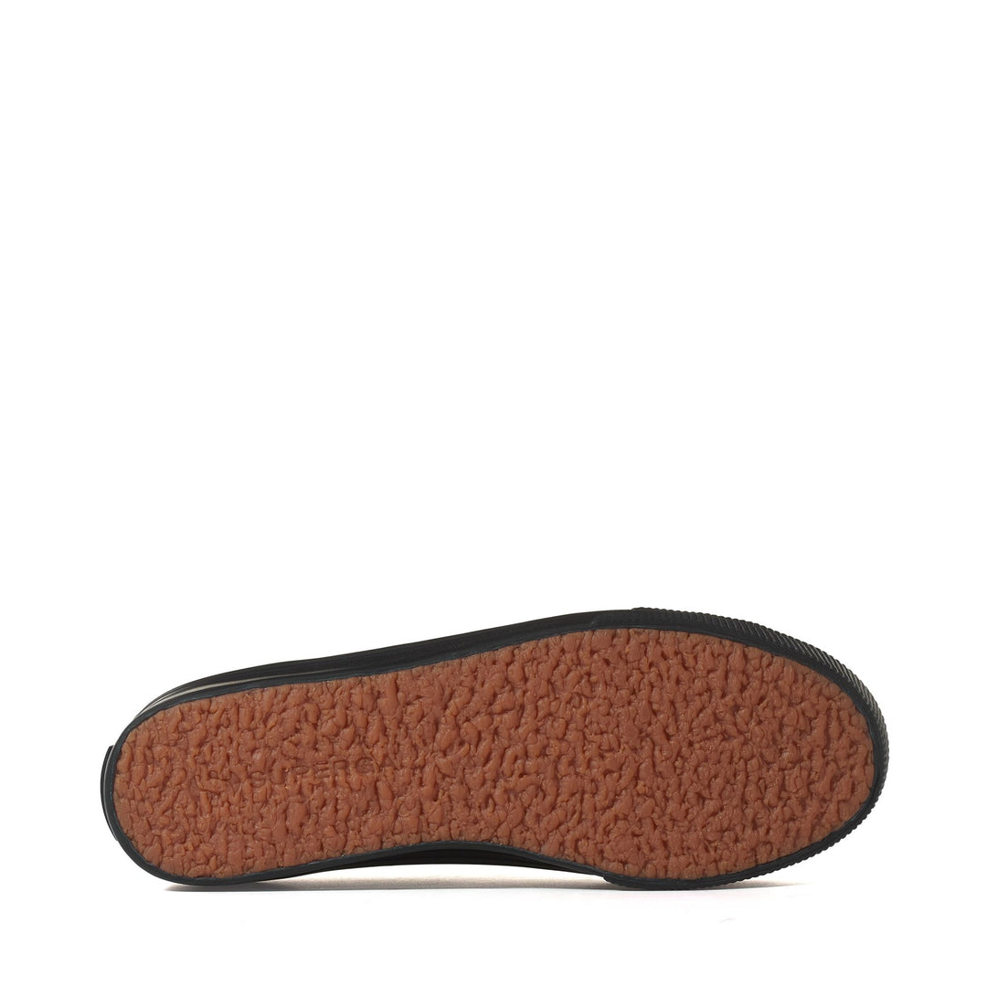 Sneakers con zeppa nere con tomaia in nappa main