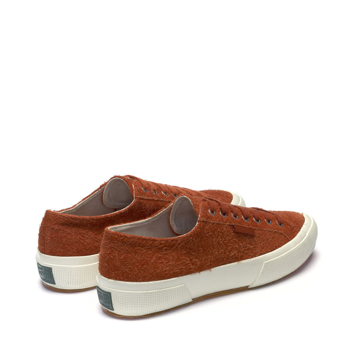 Le Superga Unisex 2750 OG HAIRY SUEDE Low Cut BROWN PIQUANT-FAVORIO Dressed Side (jpg Rgb)		