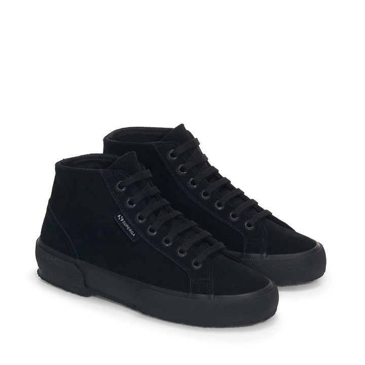 Unisex-Stiefeletten in Schwarz mit Obermaterial aus Wildleder 2