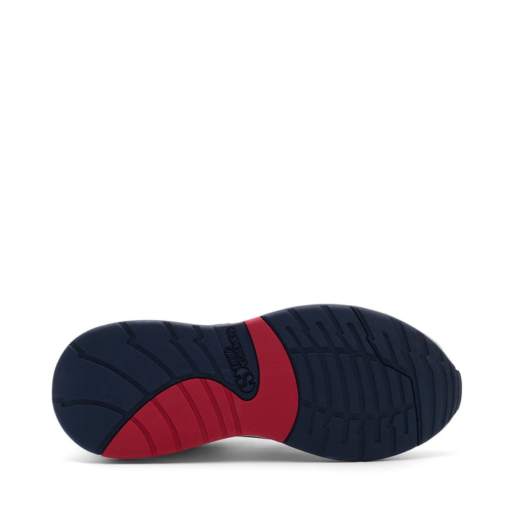 Sneakers Unisex 4089 TRAINING 9TS SLIM Low Cut WHITE AVORIO-NAVY-RED Detail (jpg Rgb)			