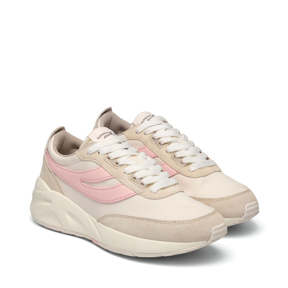 Unisex White Low Cut Sneakers with Recycled Nylon Upper 02