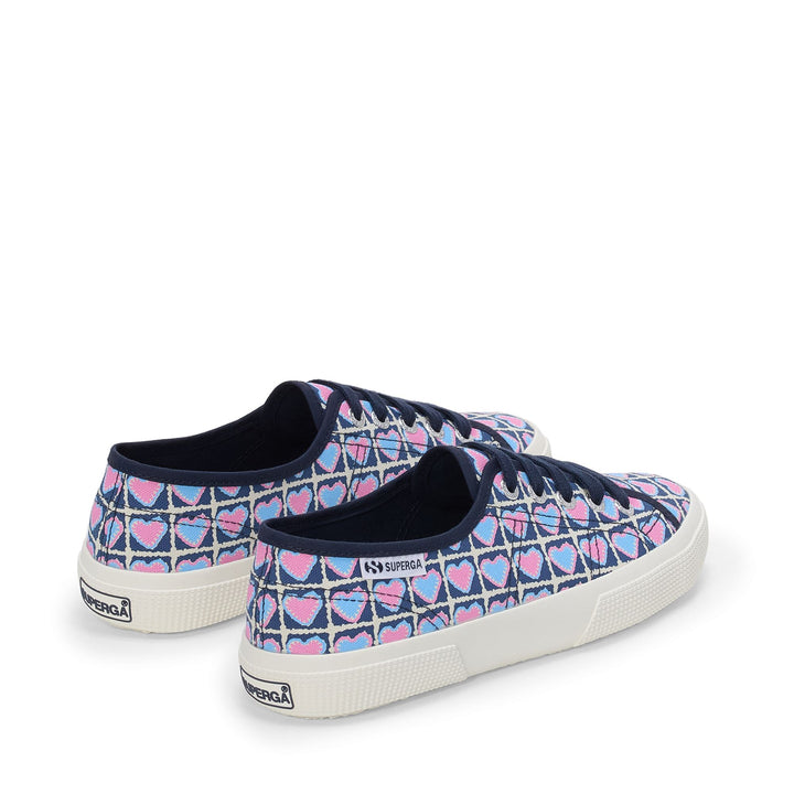 Baskets basses bleues pour femme avec tige en coton 3