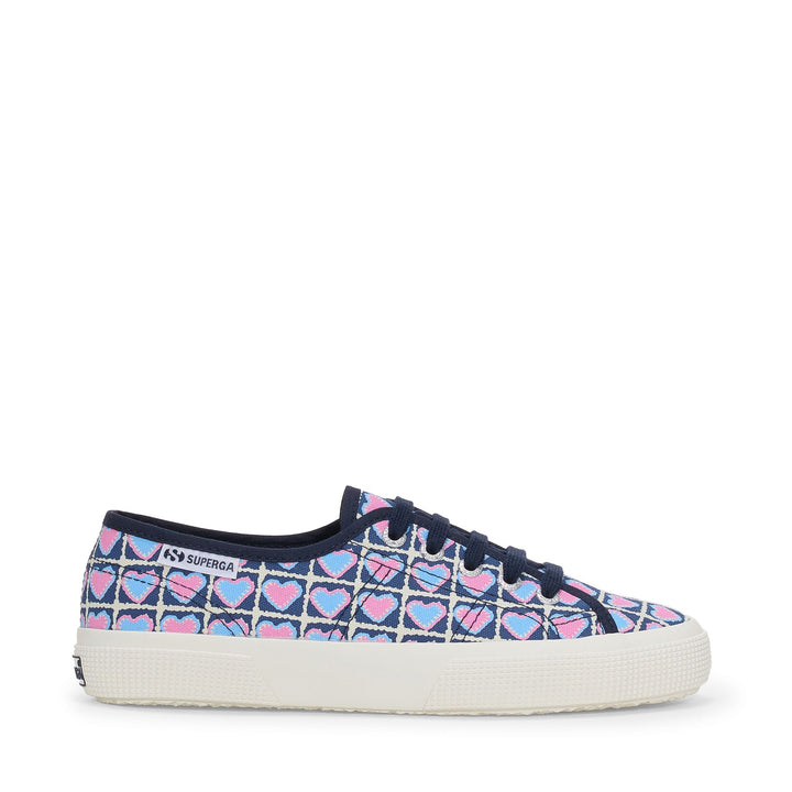 Baskets basses bleues pour femme avec tige en coton 1
