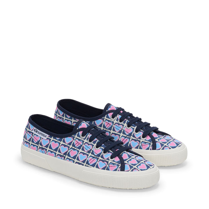 Baskets basses bleues pour femme avec tige en coton 2