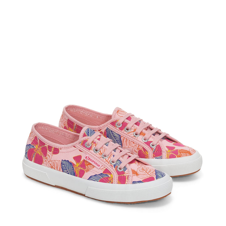 Woman's Pink Low Cut Sneakers with Cotton Upper 2