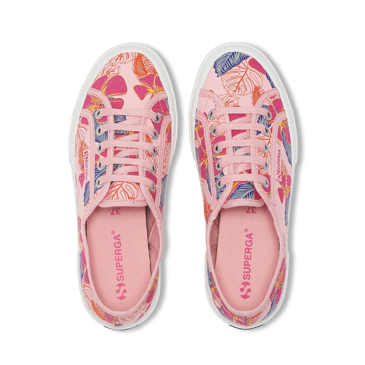 Woman's Pink Low Cut Sneakers with Cotton Upper 4
