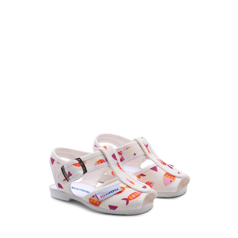 Sandals Girl 1200 CANDY FISH Sandal WHITE AVORIO CANDY FISH Dressed Front (jpg Rgb)	