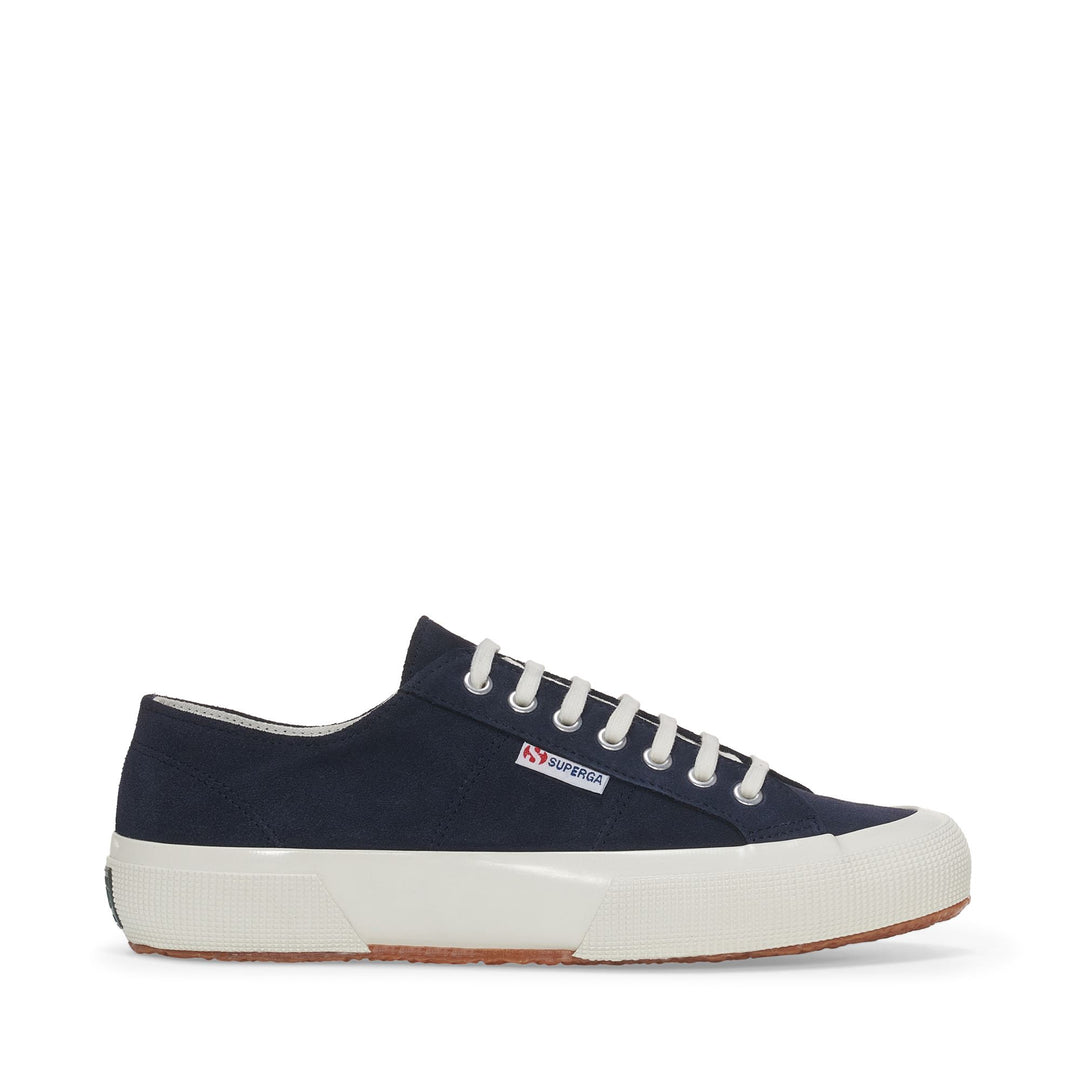 Unisex Blue Low Cut Sneakers with Suede Upper 01