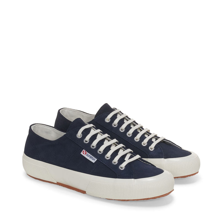Sneakers basse unisex blu con tomaia in pelle scamosciata 2