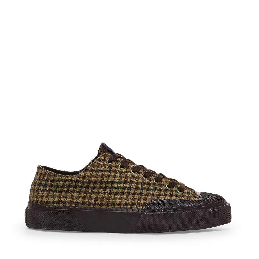 Unisex Low Cut Brown Sneakers with Wool Upper 01