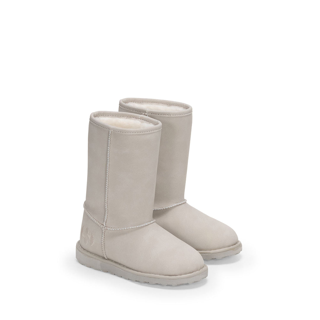 Kid's High Boots in Grey with Nubuck-Effect Microfiber Upper main