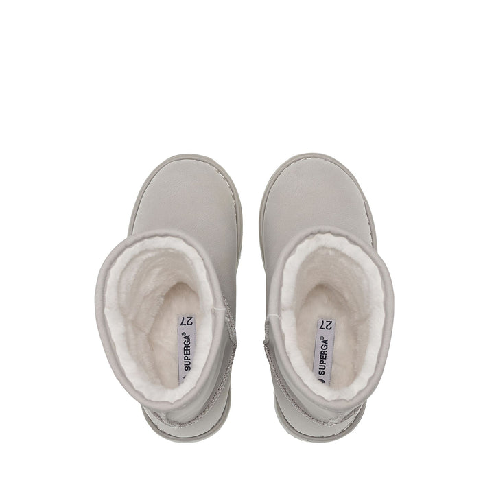 Kid's High Boots in Grey with Nubuck-Effect Microfiber Upper 4