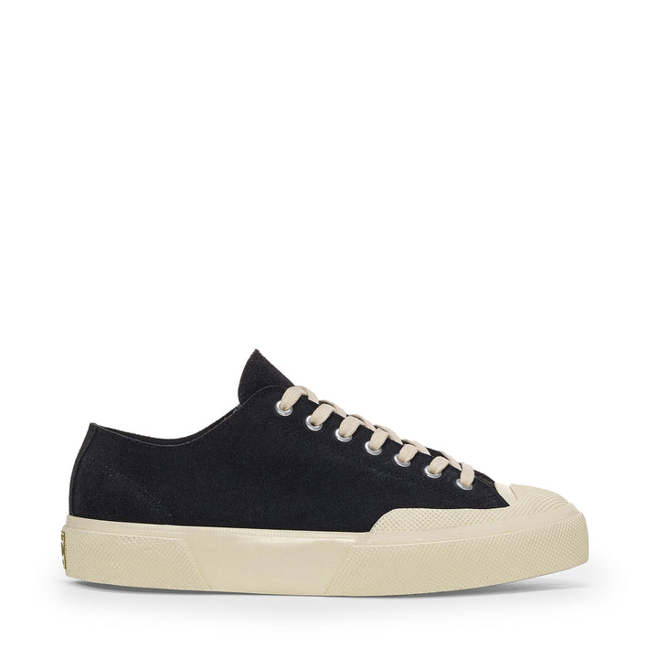 Zapatillas unisex de corte bajo en azul marino con parte superior de ante 1