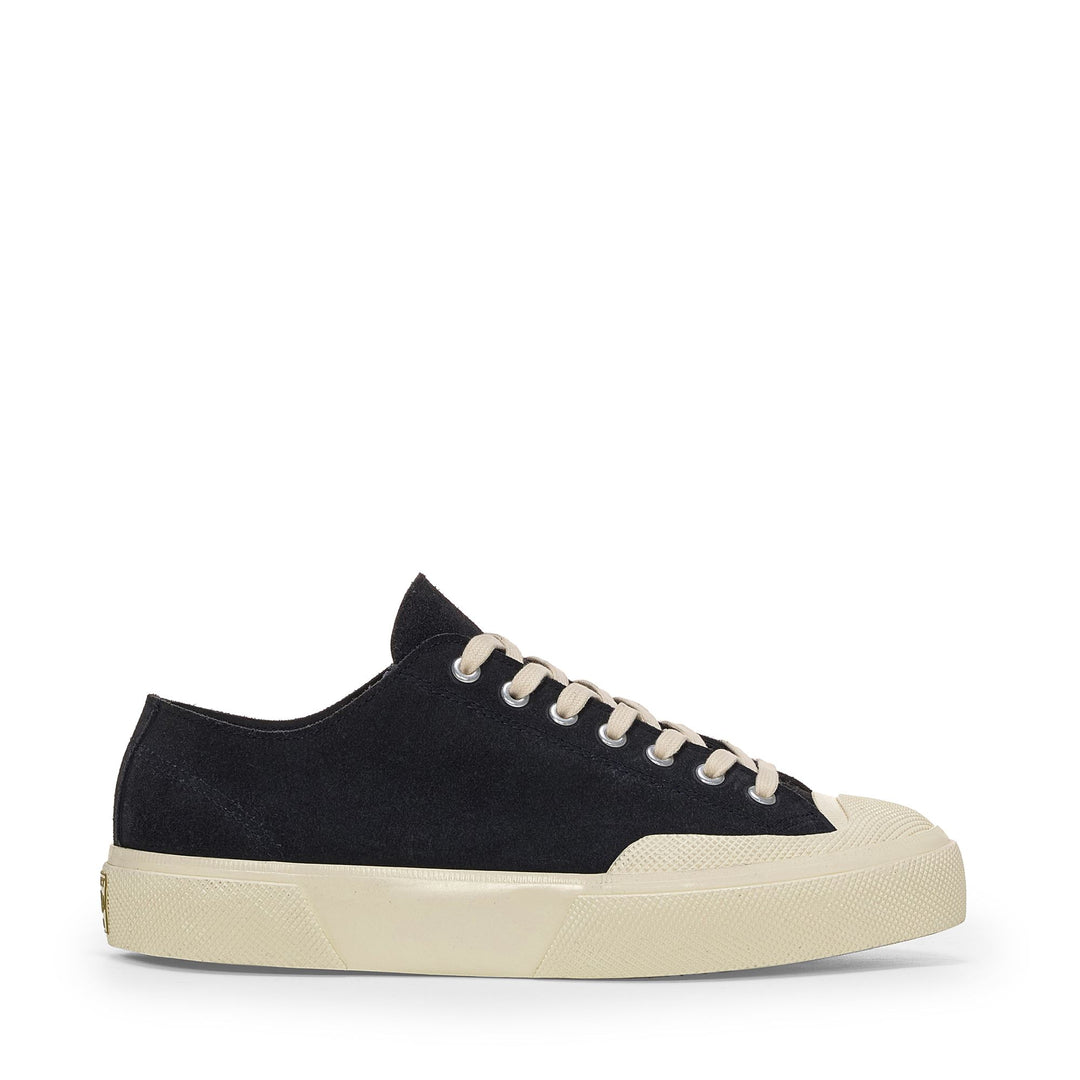 Unisex Navy Low Cut Sneakers with Suede Upper main