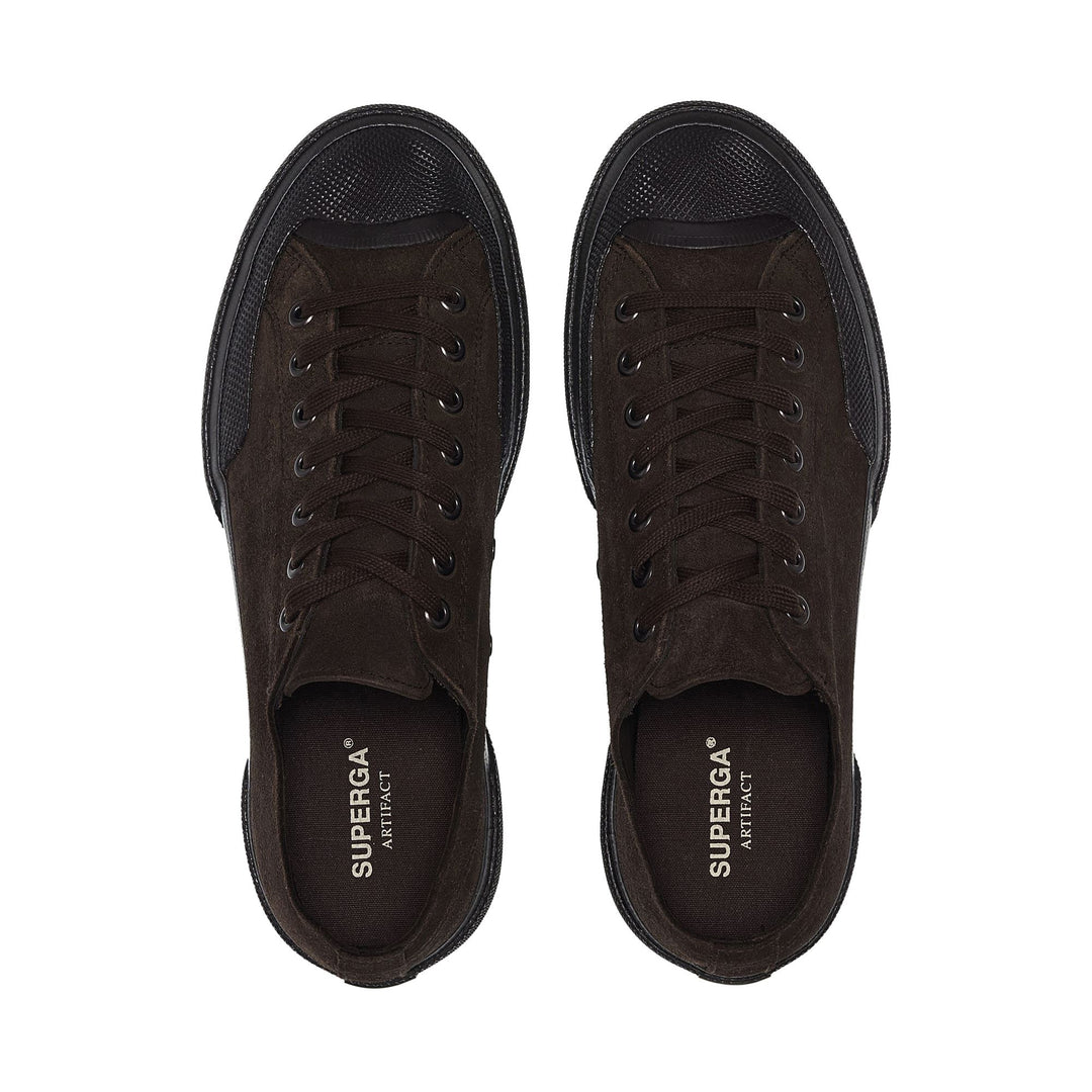 Unisex Low Cut Brown Sneakers with Suede Upper main