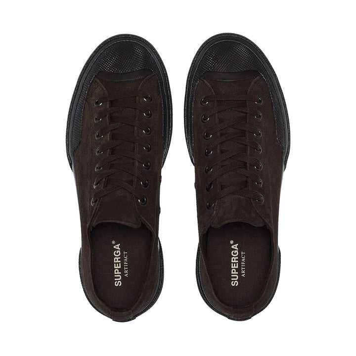 Unisex Low Cut Brown Sneakers with Suede Upper 4