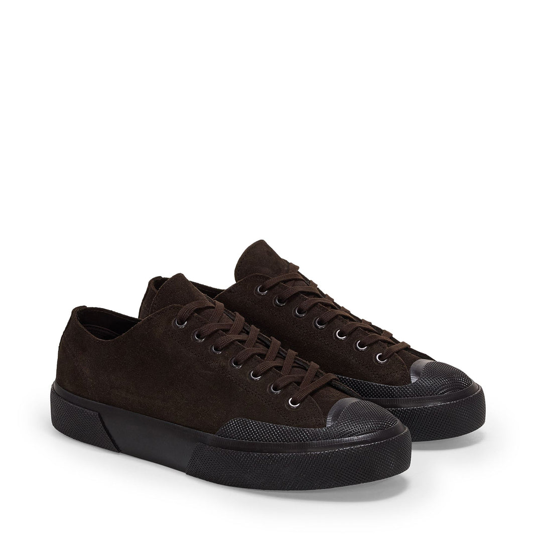 Unisex Low Cut Brown Sneakers with Suede Upper main