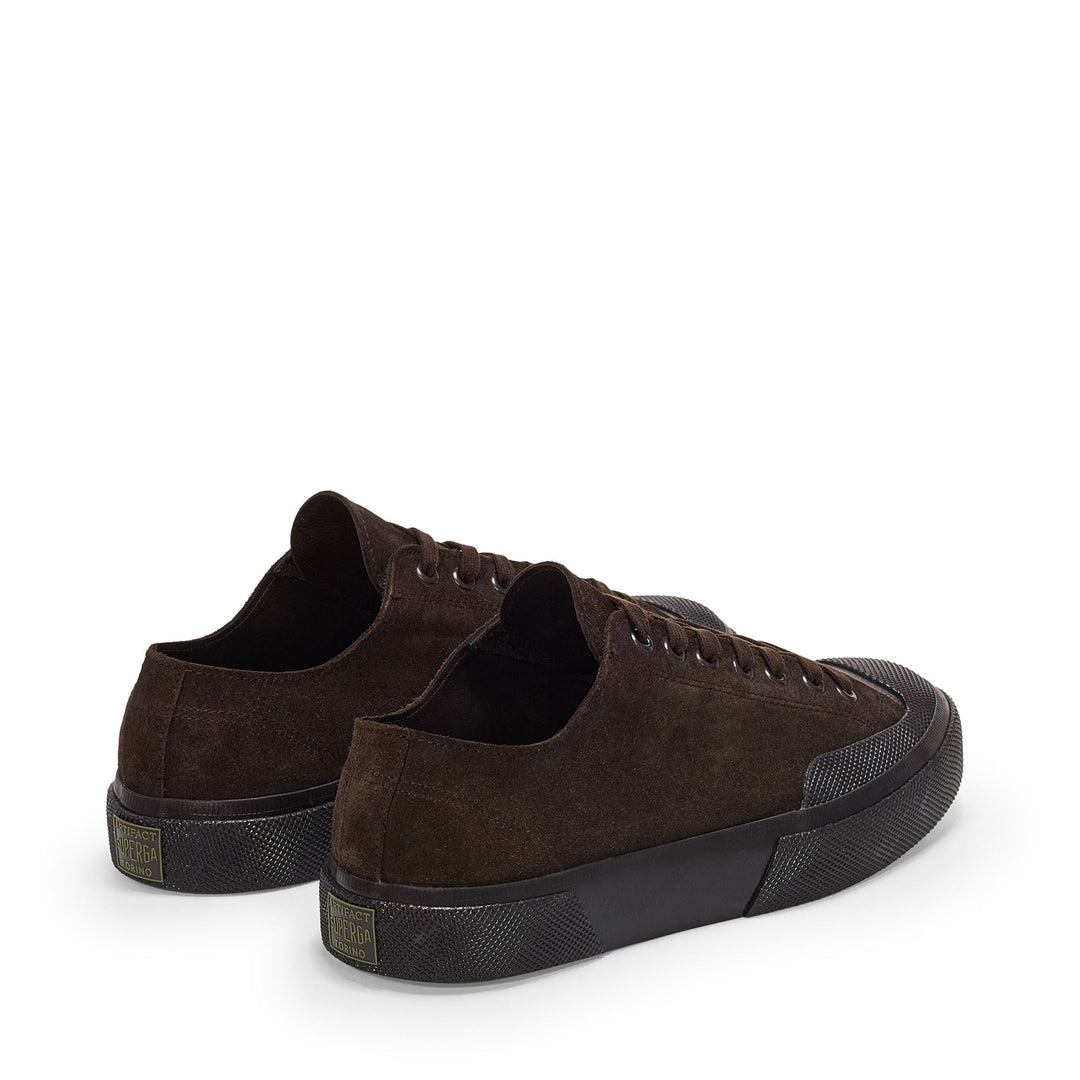 Unisex Low Cut Brown Sneakers with Suede Upper main