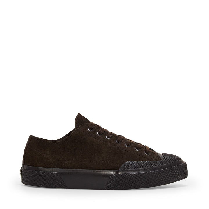 Zapatillas unisex de corte bajo color marrón con parte superior de ante 1