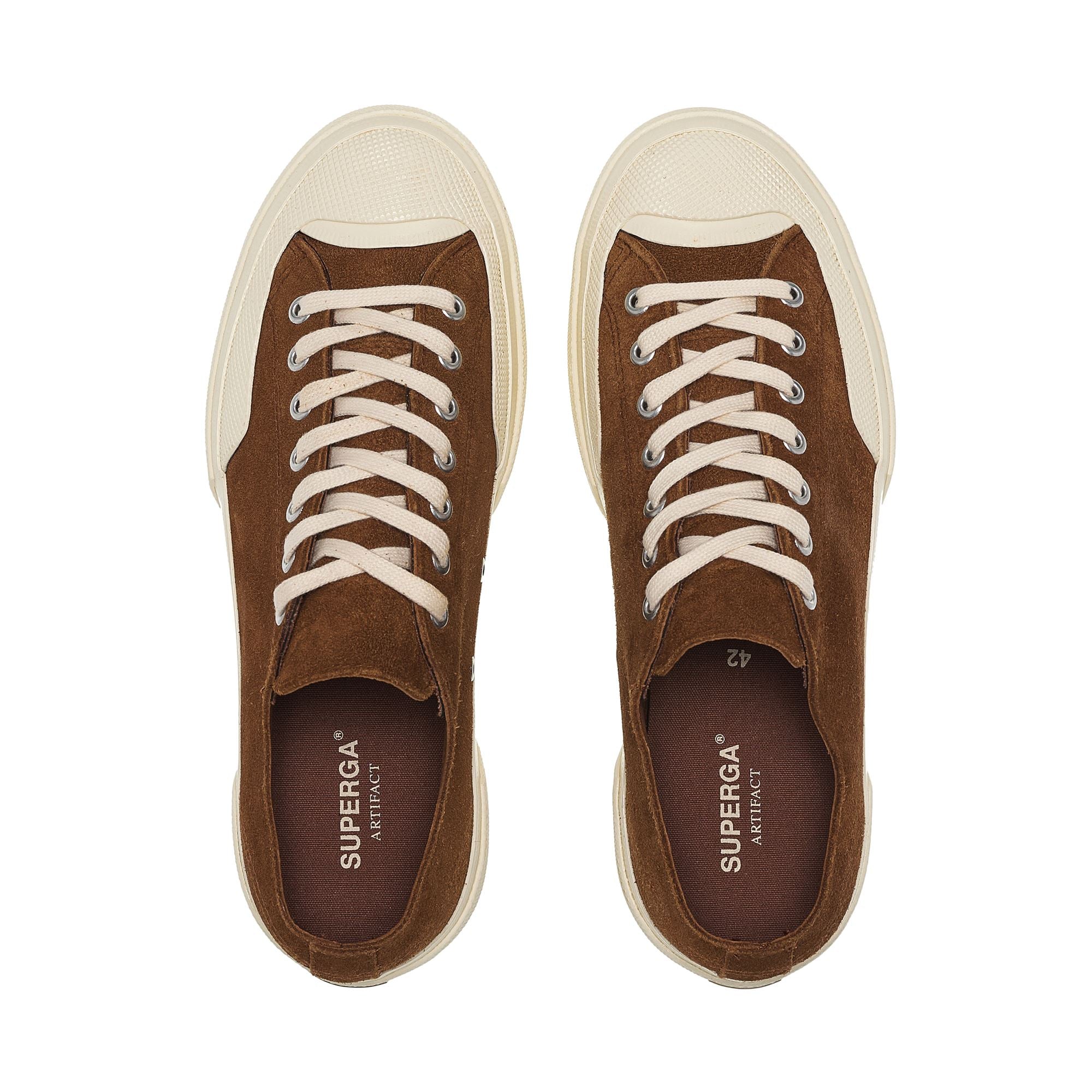 Sneakers Unisex 2432 WORKS SUEDE FLESH OUT Low Cut BROWN BRIQUE