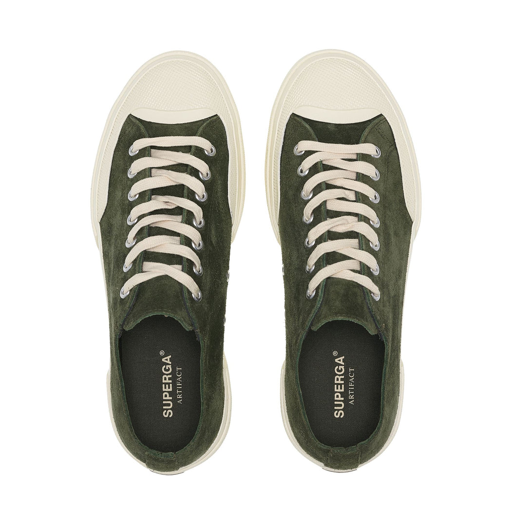 2432 WORKS SUEDE FLESH OUT - Sneakers - Scollatura Bassa - Unisex - Green grass Dk-Off White main
