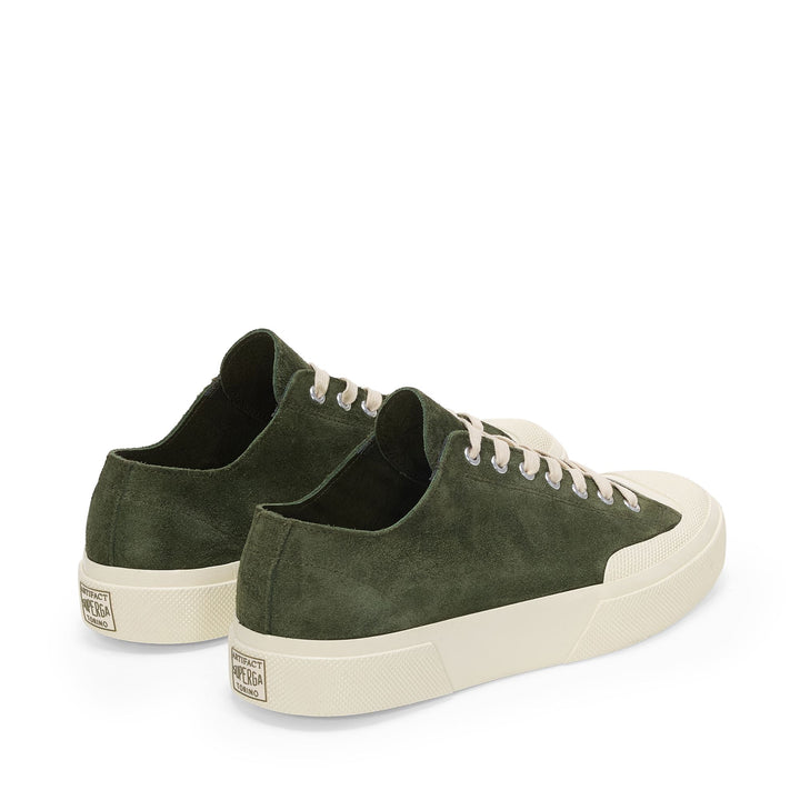 2432 WORKS SUEDE FLESH OUT - Sneakers - Scollatura Bassa - Unisex - Green grass Dk-Off White 3