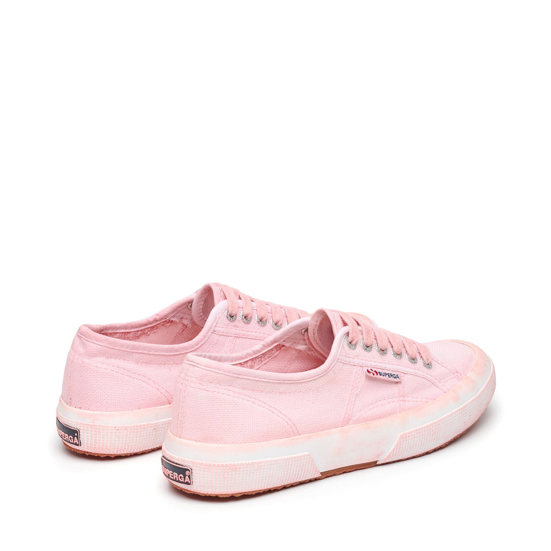 Sneakers basse unisex rosa con tomaia in cotone main