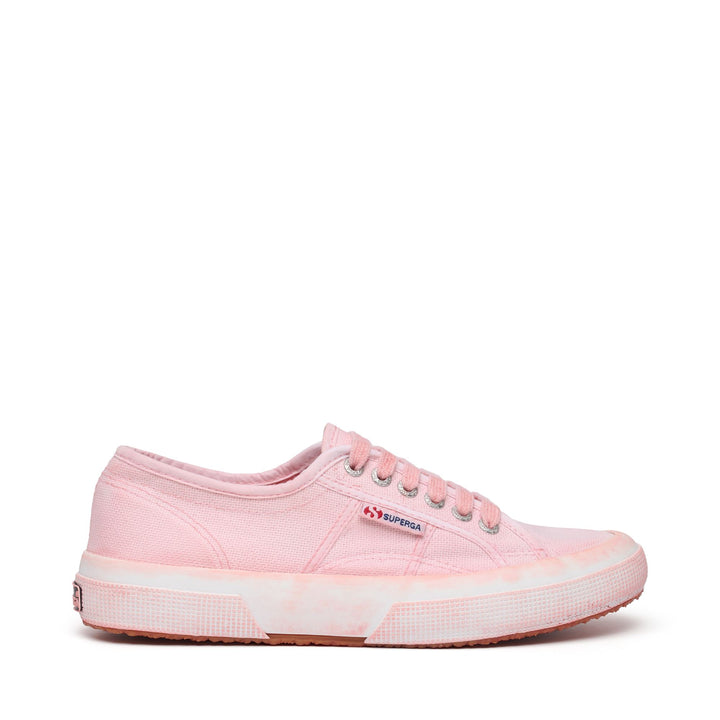 Sneakers basse unisex rosa con tomaia in cotone 1