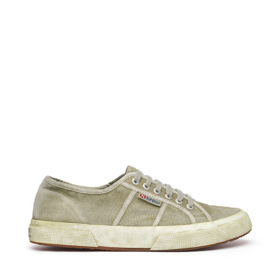Sneakers basse unisex verdi con tomaia in cotone 01