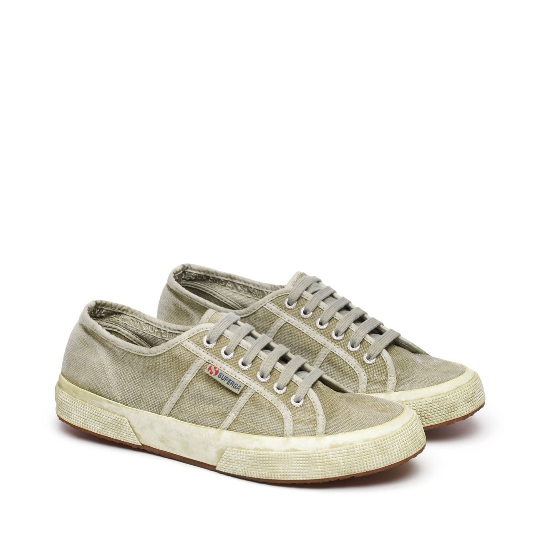 Sneakers basse unisex verdi con tomaia in cotone main