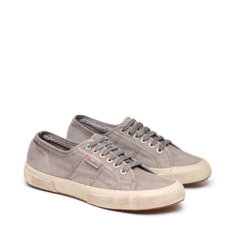 Sneakers basse unisex marroni con tomaia in cotone 02