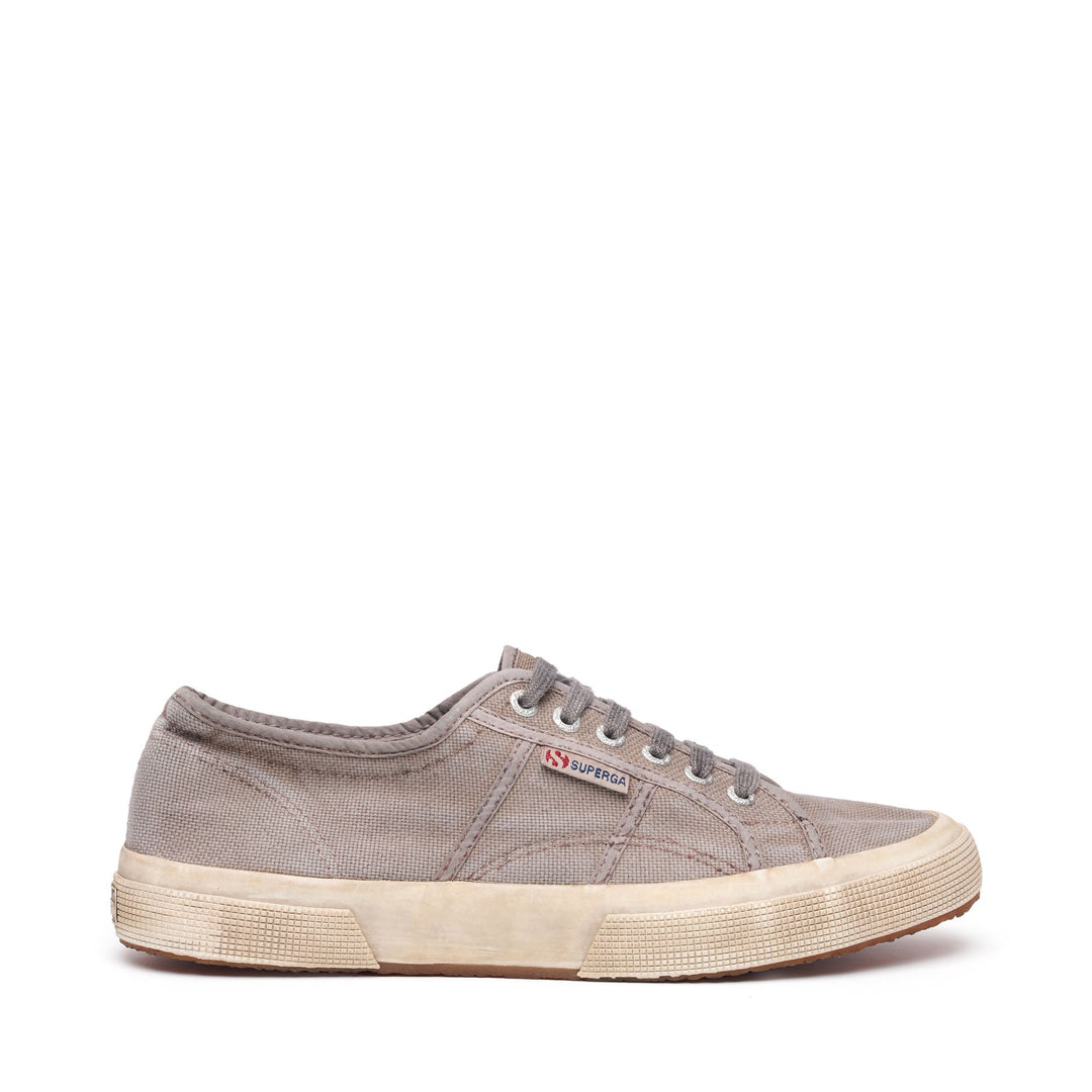 Sneakers basse unisex marroni con tomaia in cotone 01