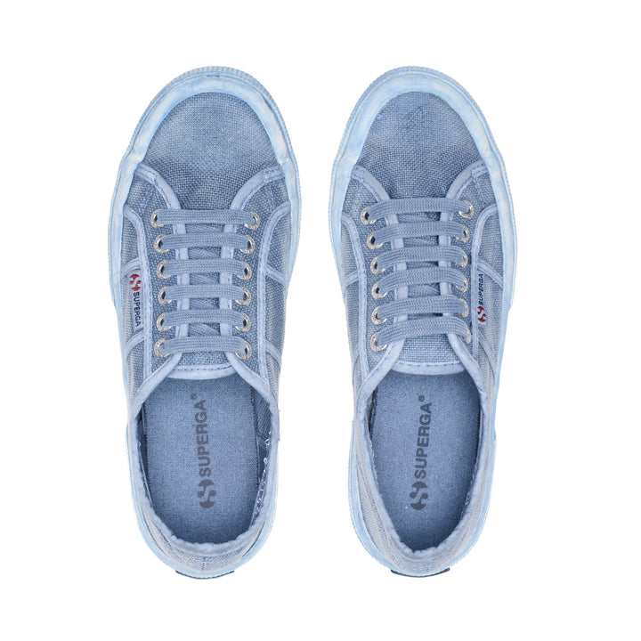 Sneakers basse unisex blu navy con tomaia in cotone 4